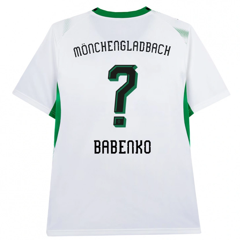 Danxen Kid Artur Babenko #0 White Black Green Home Jersey 2026/27 T-Shirt