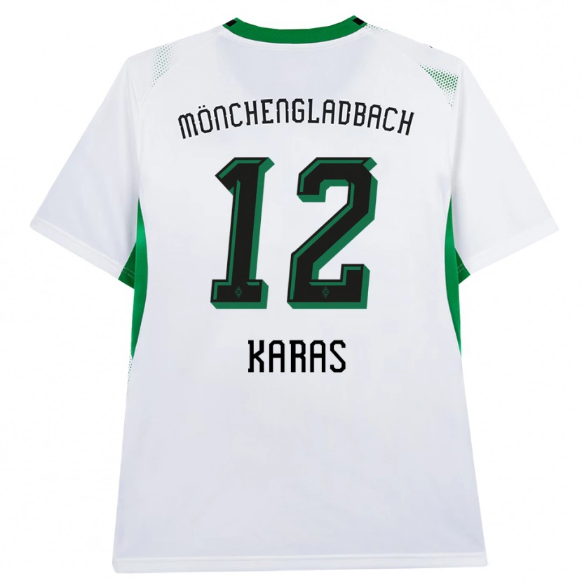 Danxen Kid Rafael Karas #12 White Black Green Home Jersey 2026/27 T-Shirt