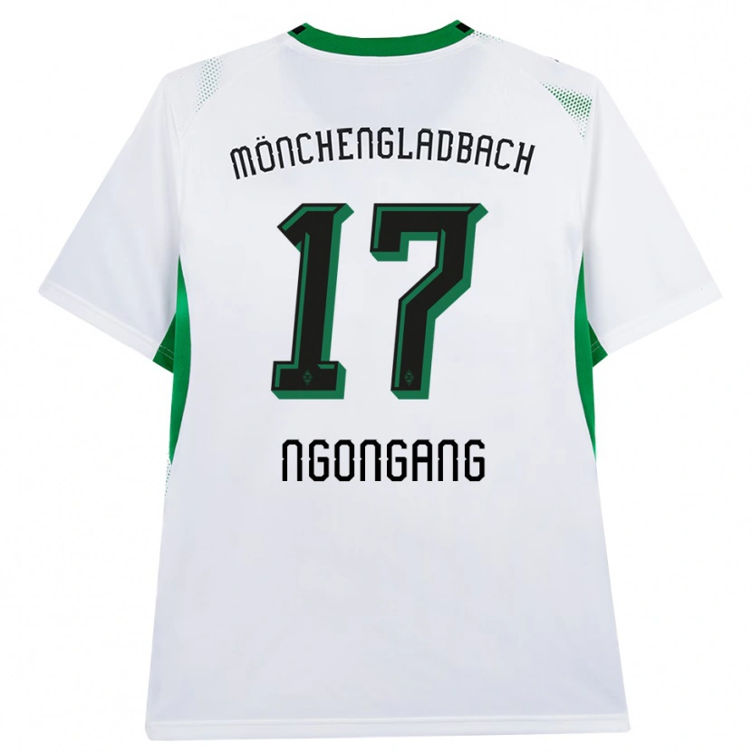 Danxen Kid Johann Ngongang #17 White Black Green Home Jersey 2026/27 T-Shirt