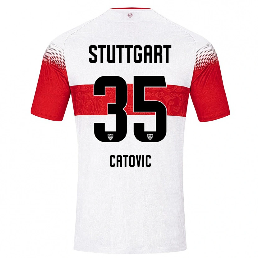 Danxen Kid Mirza Catovic #35 White Red Yellow Home Jersey 2026/27 T-Shirt