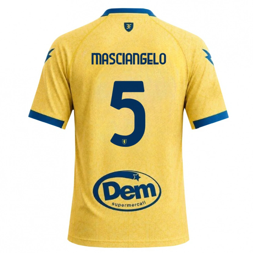 Danxen Kid Edoardo Masciangelo #5 Khaki Black Blue Home Jersey 2026/27 T-Shirt