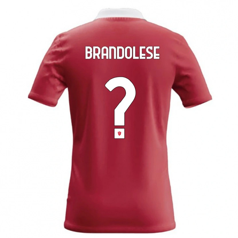 Danxen Kid Benedetto Brandolese #0 Red White Home Jersey 2026/27 T-Shirt