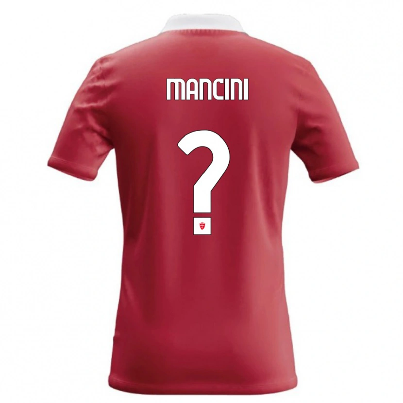 Danxen Kid Alessandro Mancini #0 Red White Home Jersey 2026/27 T-Shirt