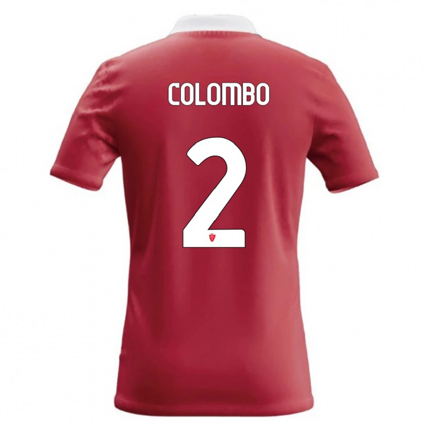 Danxen Kid Davide Colombo #2 Red White Home Jersey 2026/27 T-Shirt