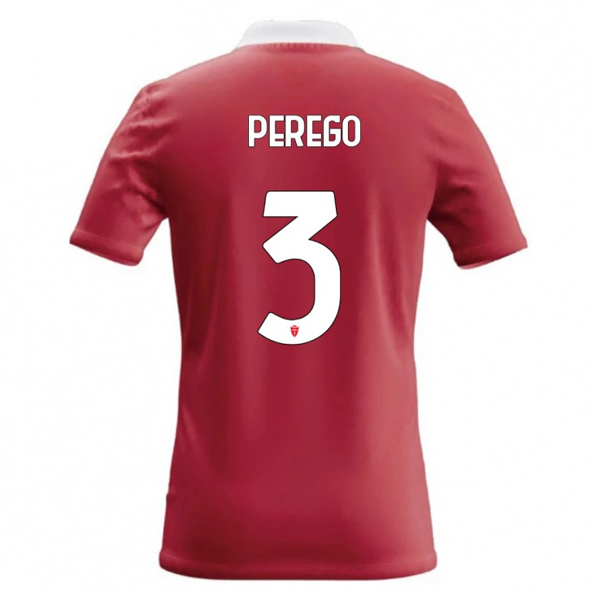 Danxen Kid Gregorio Perego #3 Red White Home Jersey 2026/27 T-Shirt