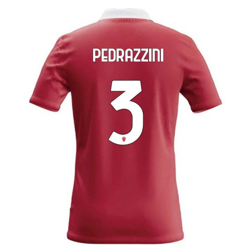 Danxen Kid Carlo Pedrazzini #3 Red White Home Jersey 2026/27 T-Shirt