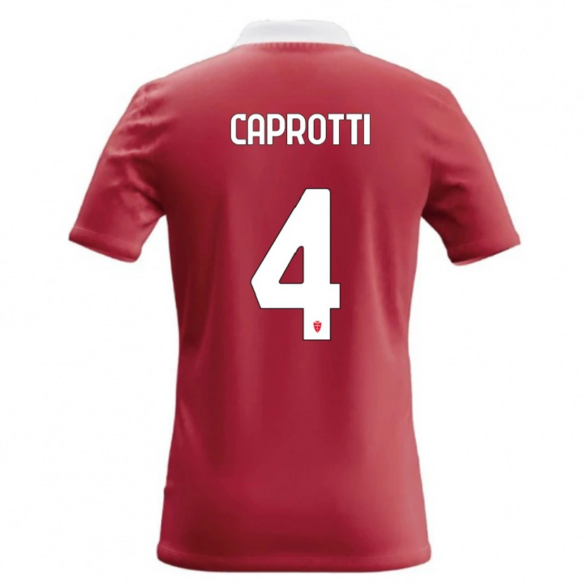 Danxen Kid Carlo Caprotti #4 Red White Home Jersey 2026/27 T-Shirt