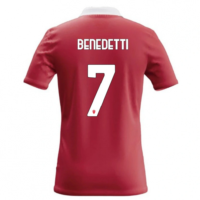 Danxen Kid Elia Benedetti #7 Red White Home Jersey 2026/27 T-Shirt