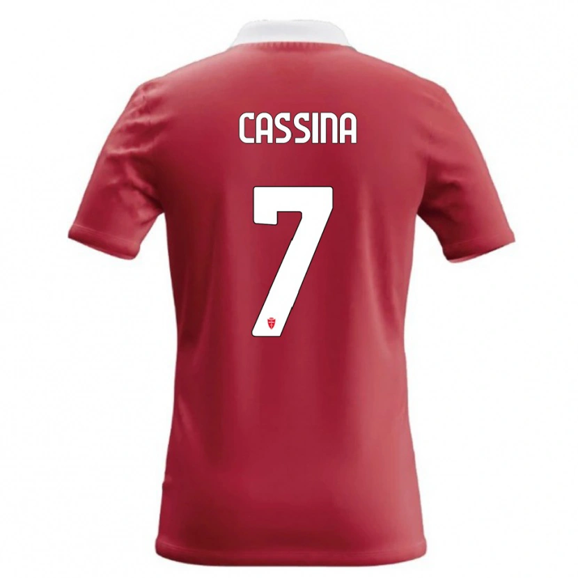 Danxen Kid Tommaso Cassina #7 Red White Home Jersey 2026/27 T-Shirt