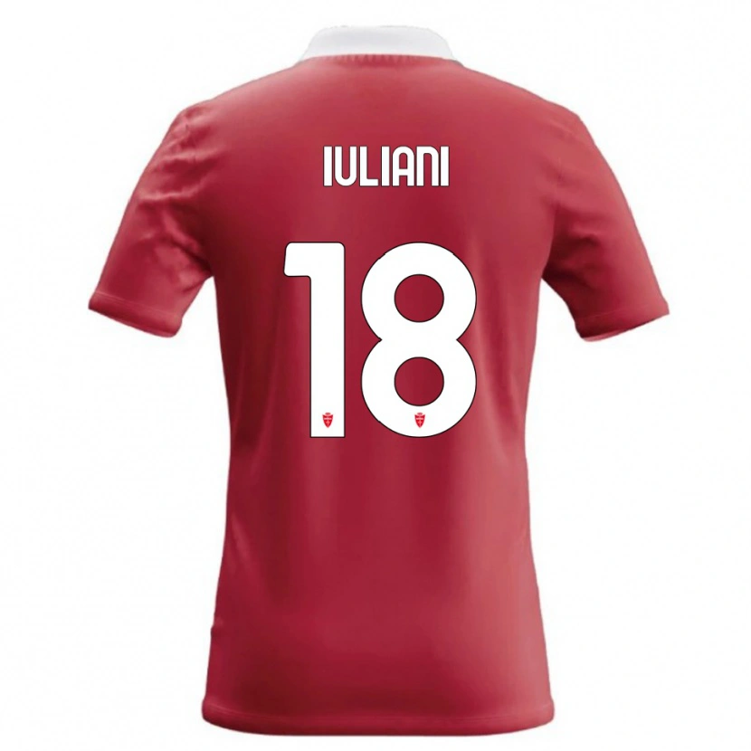 Danxen Kid Giacomo Iuliani #18 Red White Home Jersey 2026/27 T-Shirt