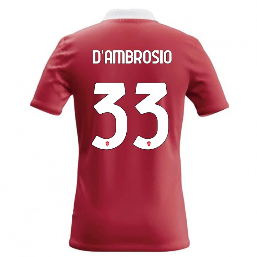 Danxen Kid Danilo D'ambrosio #33 Red White Home Jersey 2026/27 T-Shirt