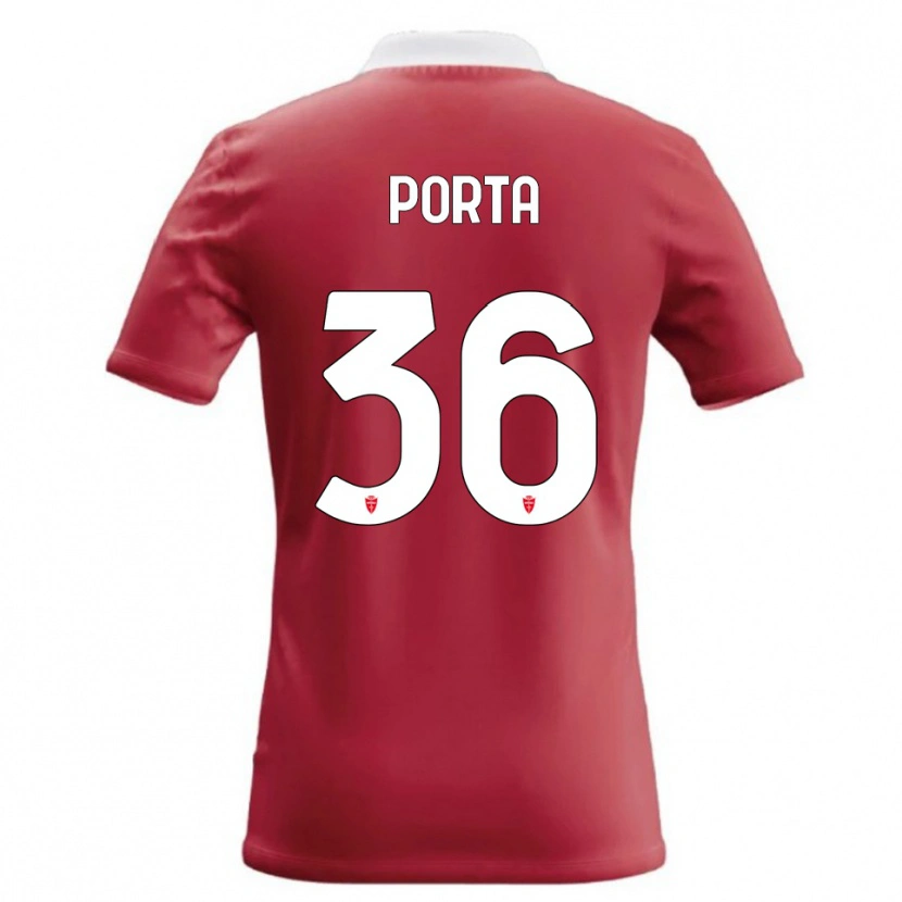Danxen Kid Matteo Porta #36 Red White Home Jersey 2026/27 T-Shirt