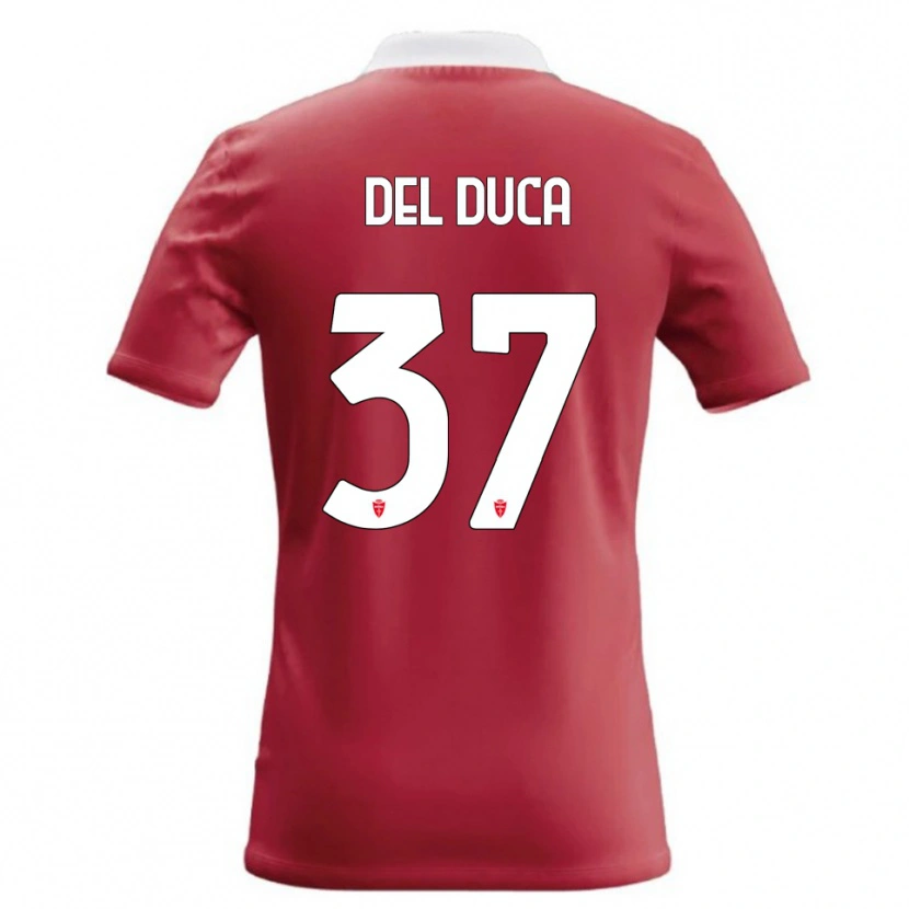 Danxen Kid Jacopo Del Duca #37 Red White Home Jersey 2026/27 T-Shirt