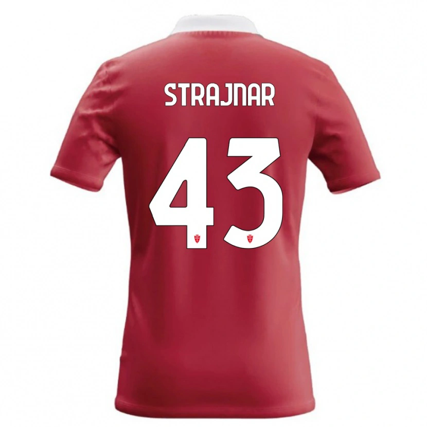 Danxen Kid Aljaz Strajnar #43 Red White Home Jersey 2026/27 T-Shirt