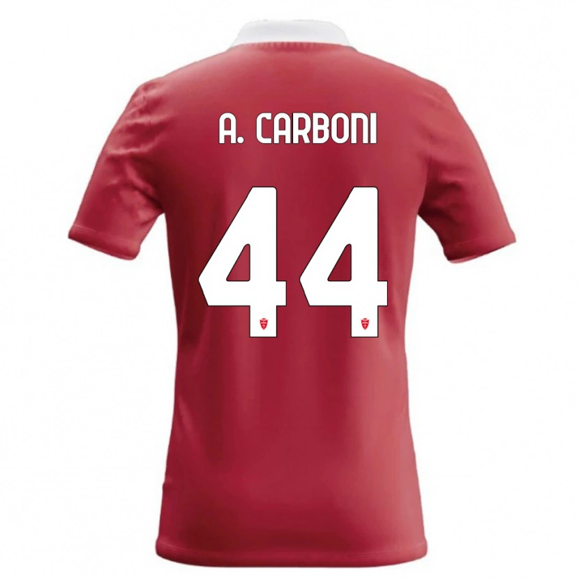 Danxen Kid Andrea Carboni #44 Red White Home Jersey 2026/27 T-Shirt