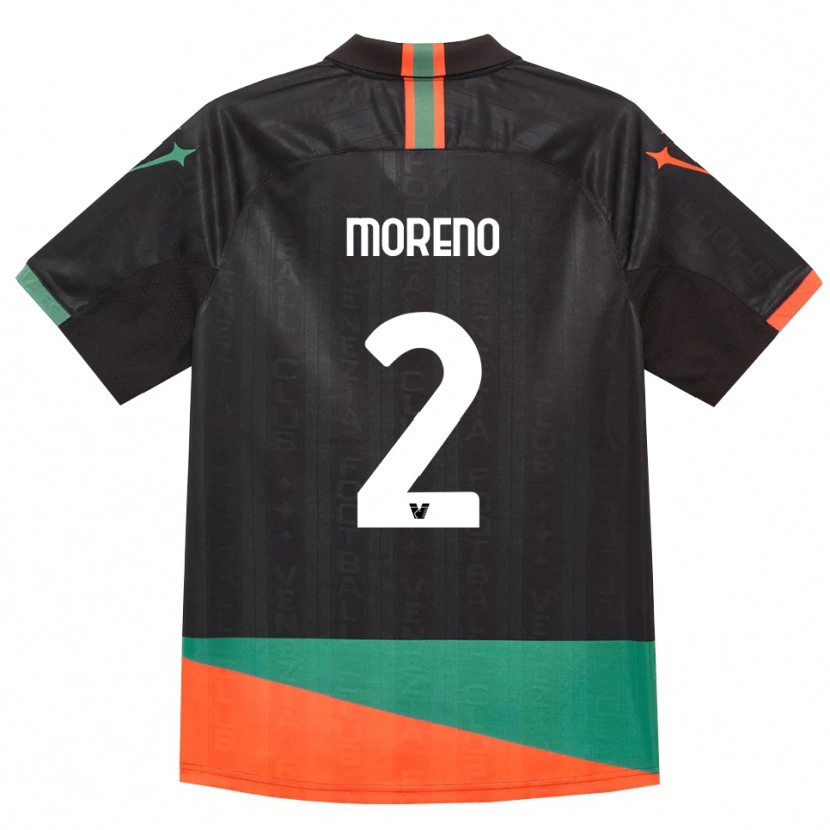 Danxen Kid Matías Moreno #2 Black Orange Green Home Jersey 2026/27 T-Shirt