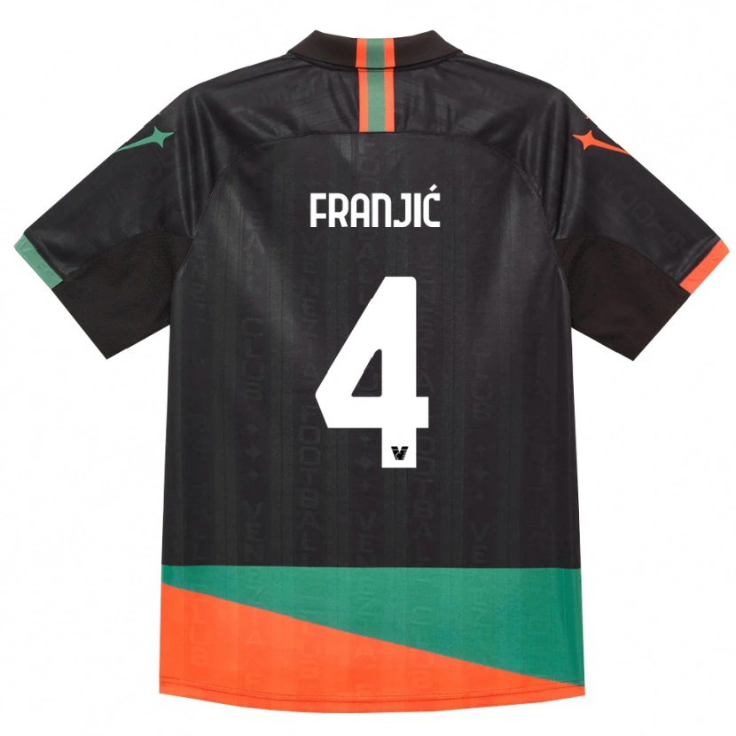 Danxen Kid Bartol Franjic #4 Black Orange Green Home Jersey 2026/27 T-Shirt