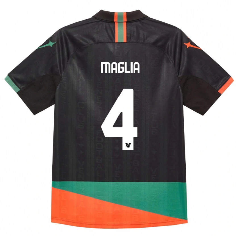 Danxen Kid Jacopo Maglia #4 Black Orange Green Home Jersey 2026/27 T-Shirt