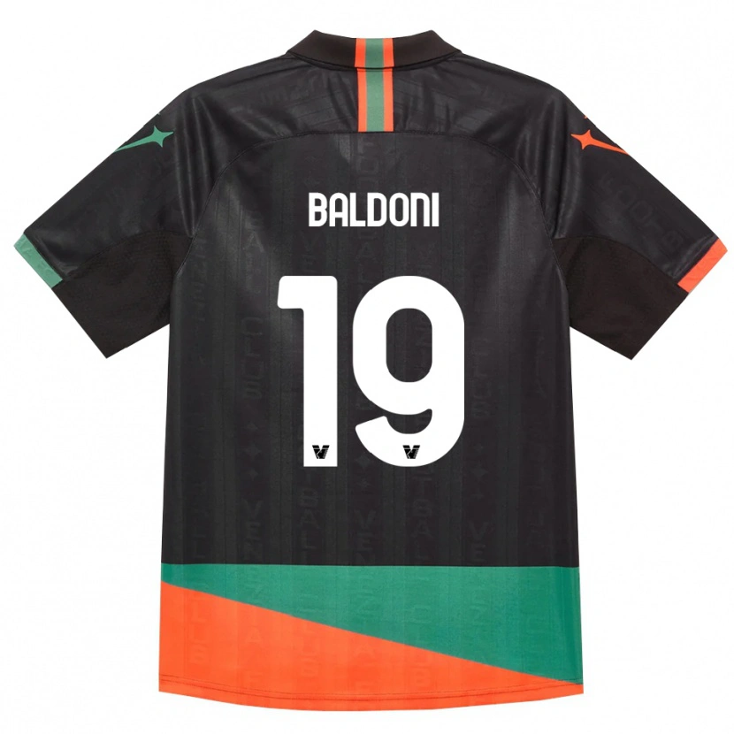 Danxen Kid Edoardo Baldoni #19 Black Orange Green Home Jersey 2026/27 T-Shirt