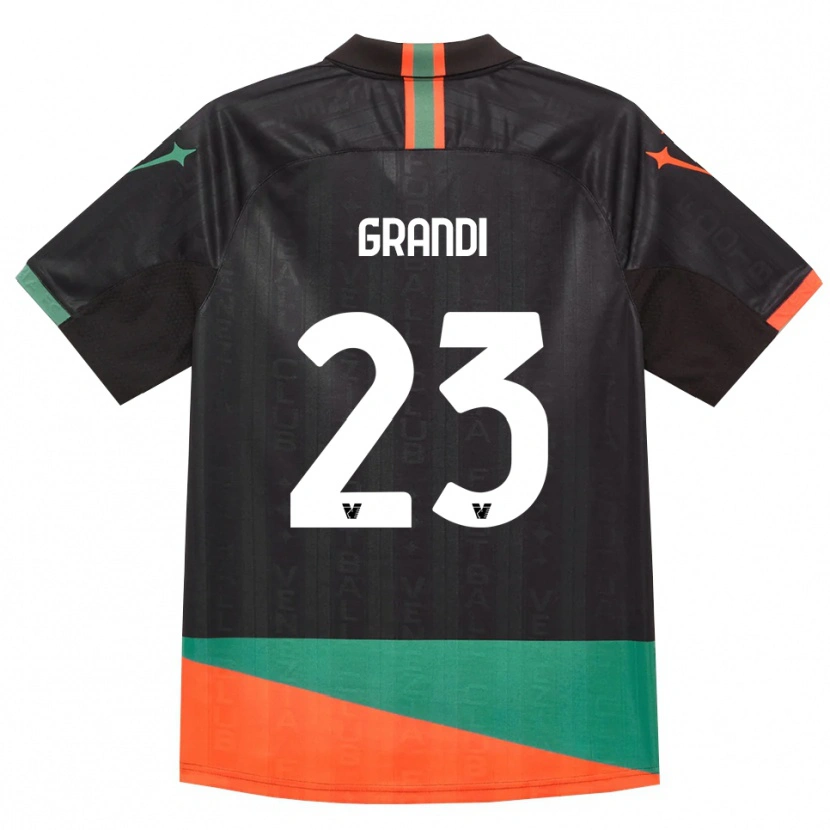 Danxen Kid Matteo Grandi #23 Black Orange Green Home Jersey 2026/27 T-Shirt