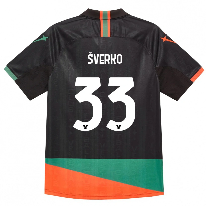 Danxen Kid Marin Šverko #33 Black Orange Green Home Jersey 2026/27 T-Shirt