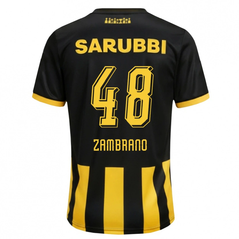 Danxen Kid Carlos Zambrano #48 Black Yellow Home Jersey 2026/27 T-Shirt