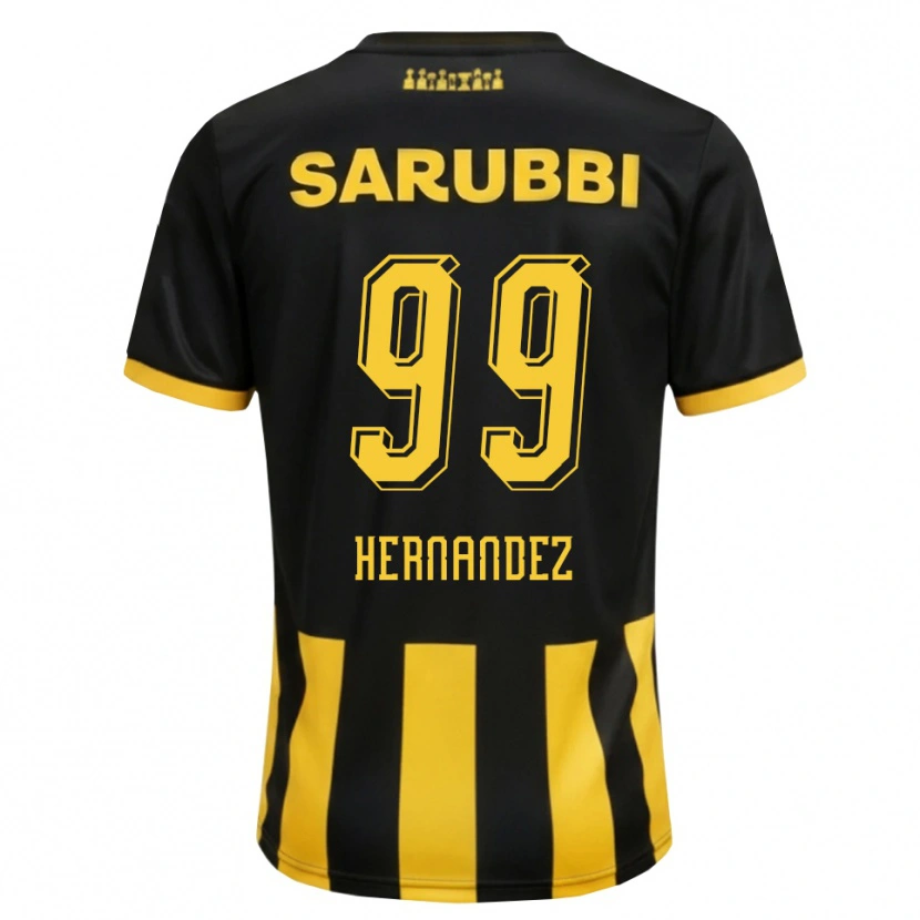 Danxen Kid Abel Hernández #99 Black Yellow Home Jersey 2026/27 T-Shirt