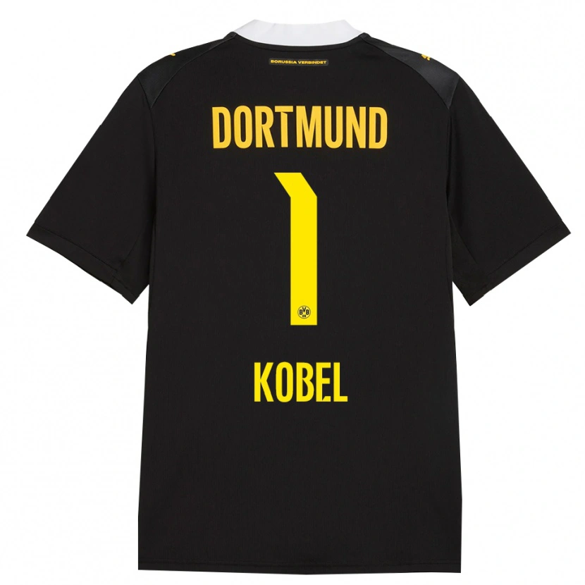 Danxen Kid Gregor Kobel #1 Black Red Yellow Away Jersey 2026/27 T-Shirt