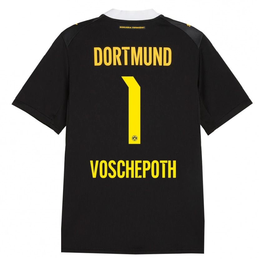 Danxen Kid Jan Voschepoth #1 Black Red Yellow Away Jersey 2026/27 T-Shirt