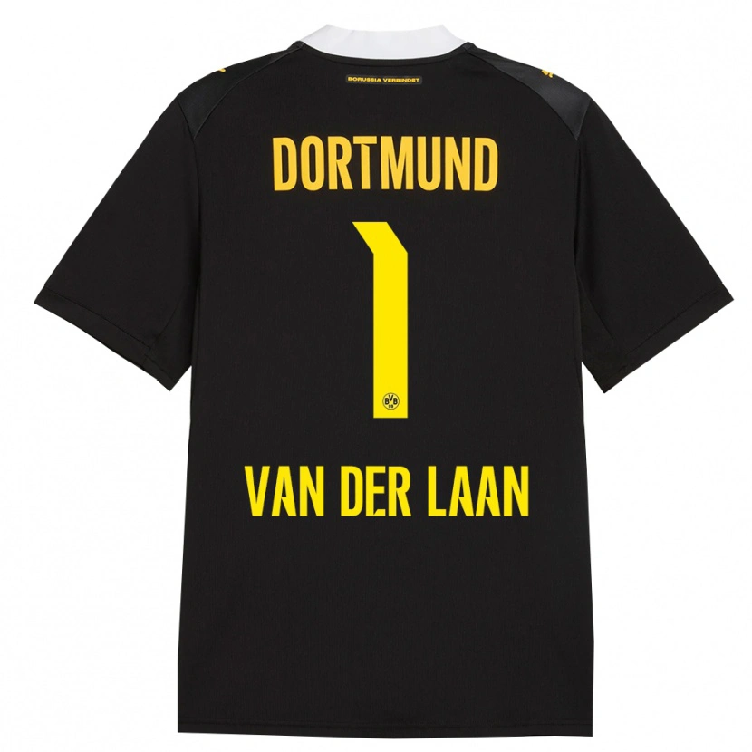Danxen Kid Laura Van Der Laan #1 Black Red Yellow Away Jersey 2026/27 T-Shirt