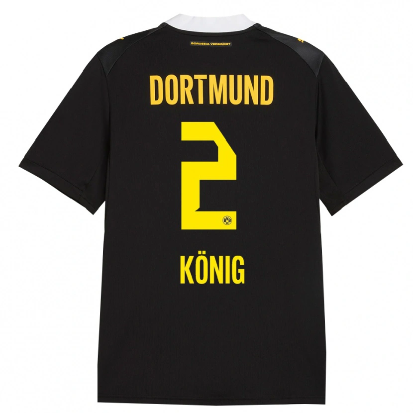 Danxen Kid Niklas König #2 Black Red Yellow Away Jersey 2026/27 T-Shirt