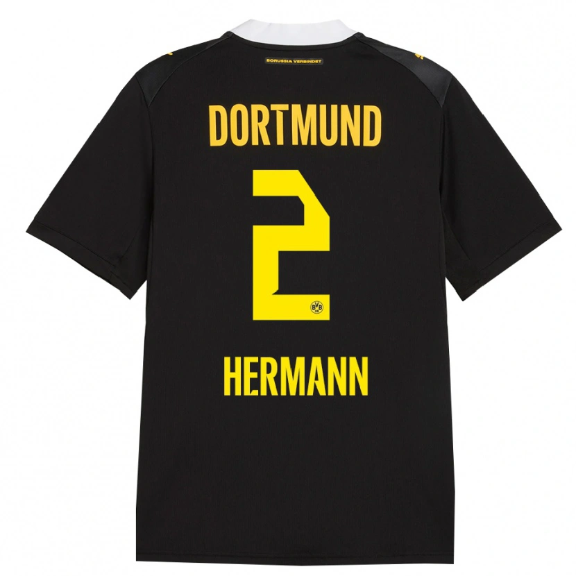 Danxen Kid Ben Hermann #2 Black Red Yellow Away Jersey 2026/27 T-Shirt