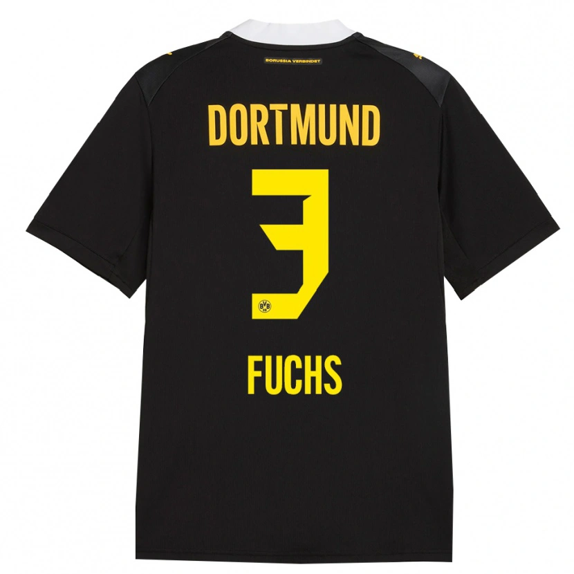 Danxen Kid Finn Fuchs #3 Black Red Yellow Away Jersey 2026/27 T-Shirt