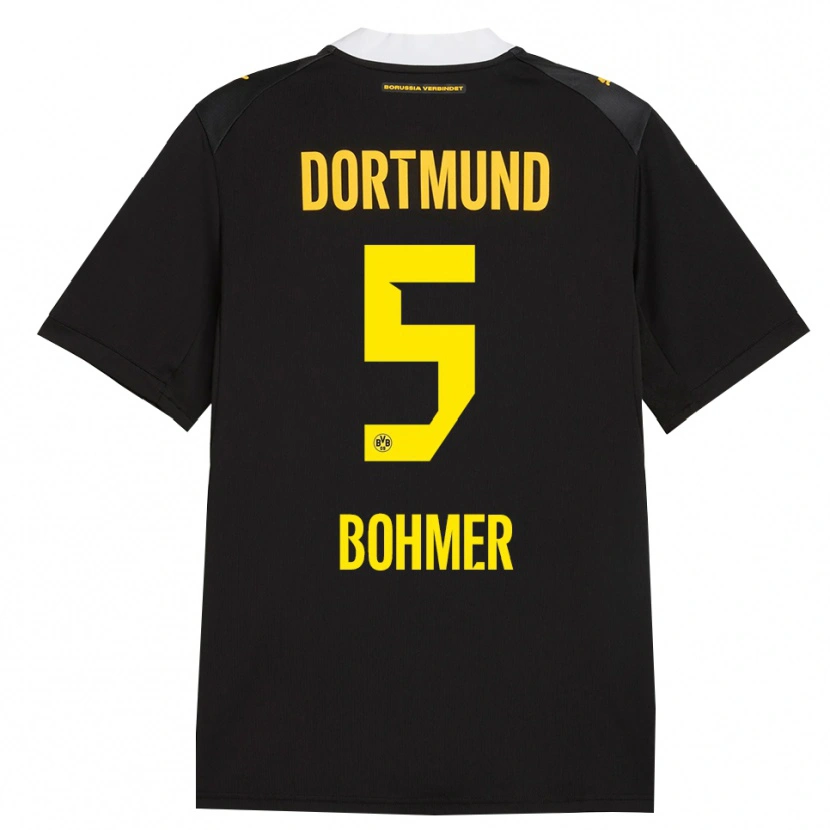 Danxen Kid Tim Bohmer #5 Black Red Yellow Away Jersey 2026/27 T-Shirt
