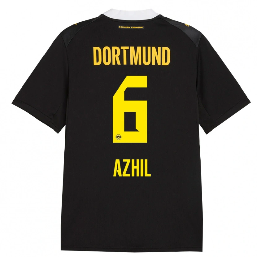 Danxen Kid Ayman Azhil #6 Black Red Yellow Away Jersey 2026/27 T-Shirt