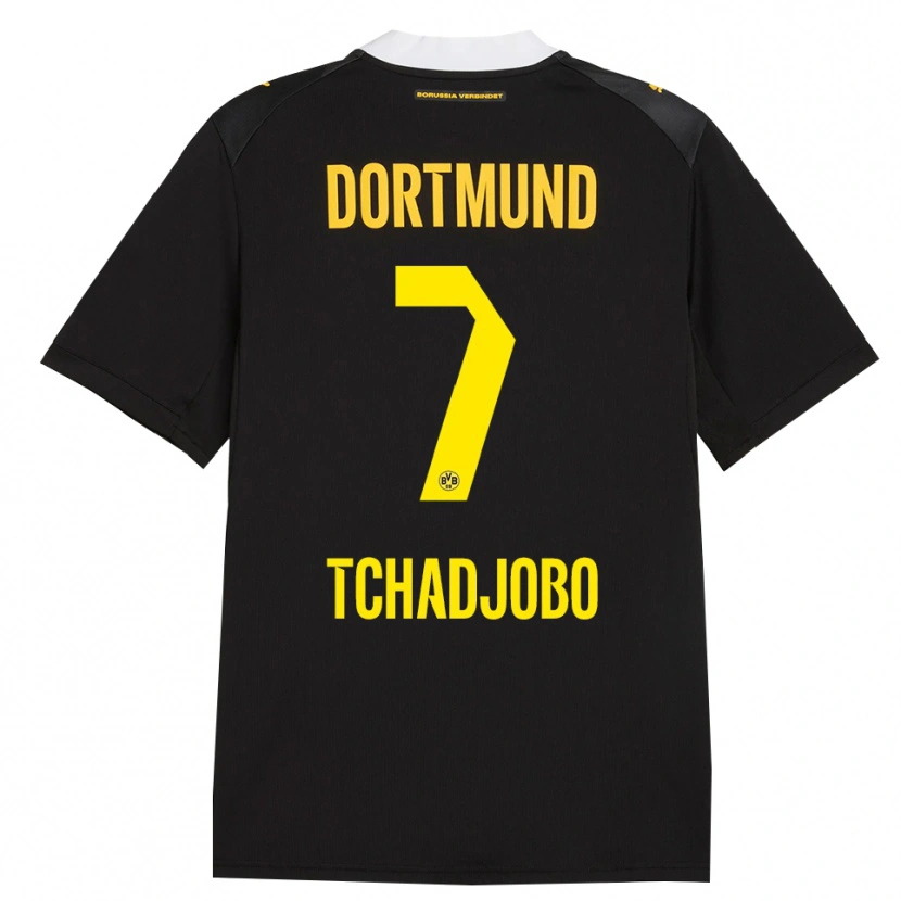 Danxen Kid Dia Tchadjobo #7 Black Red Yellow Away Jersey 2026/27 T-Shirt