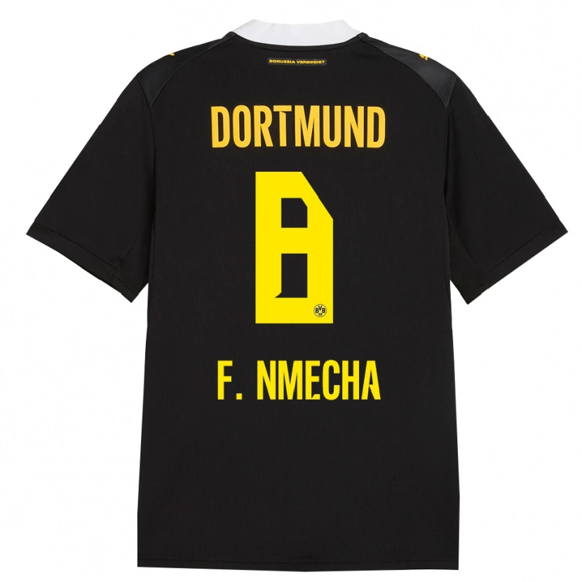 Danxen Kid Felix Nmecha #8 Black Red Yellow Away Jersey 2026/27 T-Shirt
