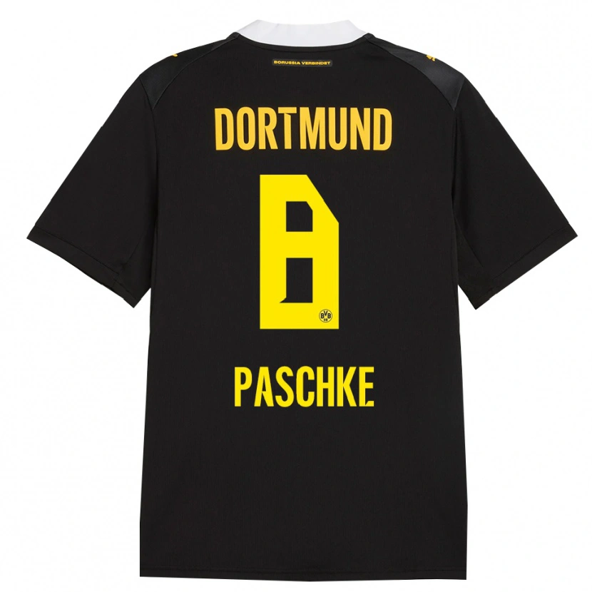 Danxen Kid Felix Paschke #8 Black Red Yellow Away Jersey 2026/27 T-Shirt