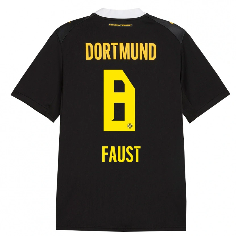 Danxen Kid Tom Faust #8 Black Red Yellow Away Jersey 2026/27 T-Shirt