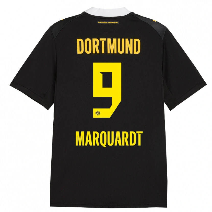 Danxen Kid Dana Marquardt #9 Black Red Yellow Away Jersey 2026/27 T-Shirt
