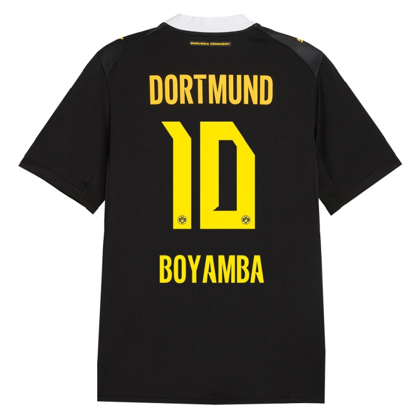 Danxen Kid Joseph Boyamba #10 Black Red Yellow Away Jersey 2026/27 T-Shirt