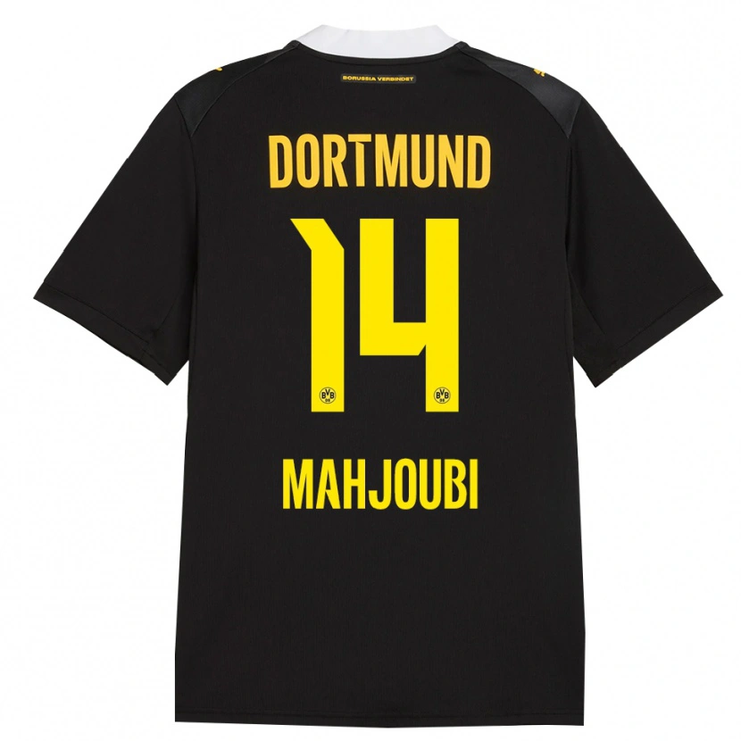Danxen Kid Anas Mahjoubi #14 Black Red Yellow Away Jersey 2026/27 T-Shirt