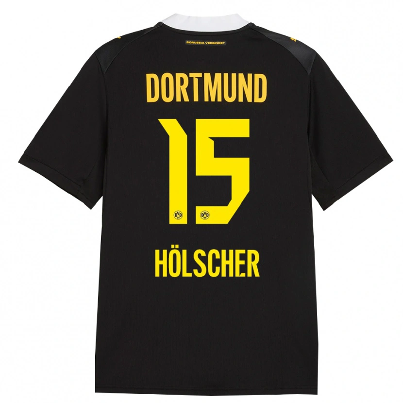 Danxen Kid Mats Hölscher #15 Black Red Yellow Away Jersey 2026/27 T-Shirt