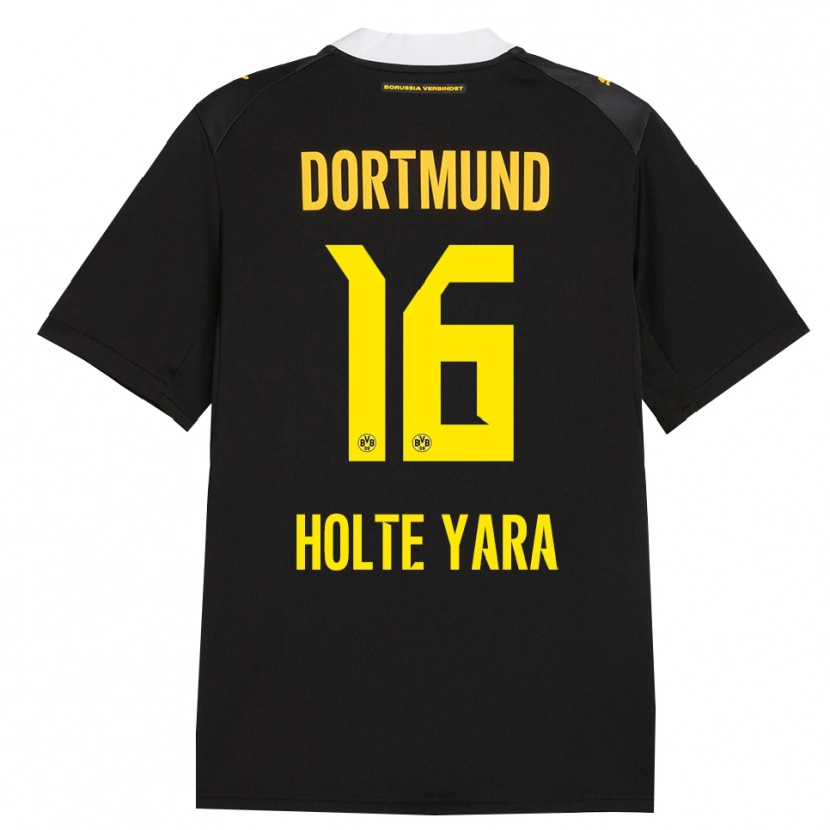 Danxen Kid Ten Holte Yara #16 Black Red Yellow Away Jersey 2026/27 T-Shirt