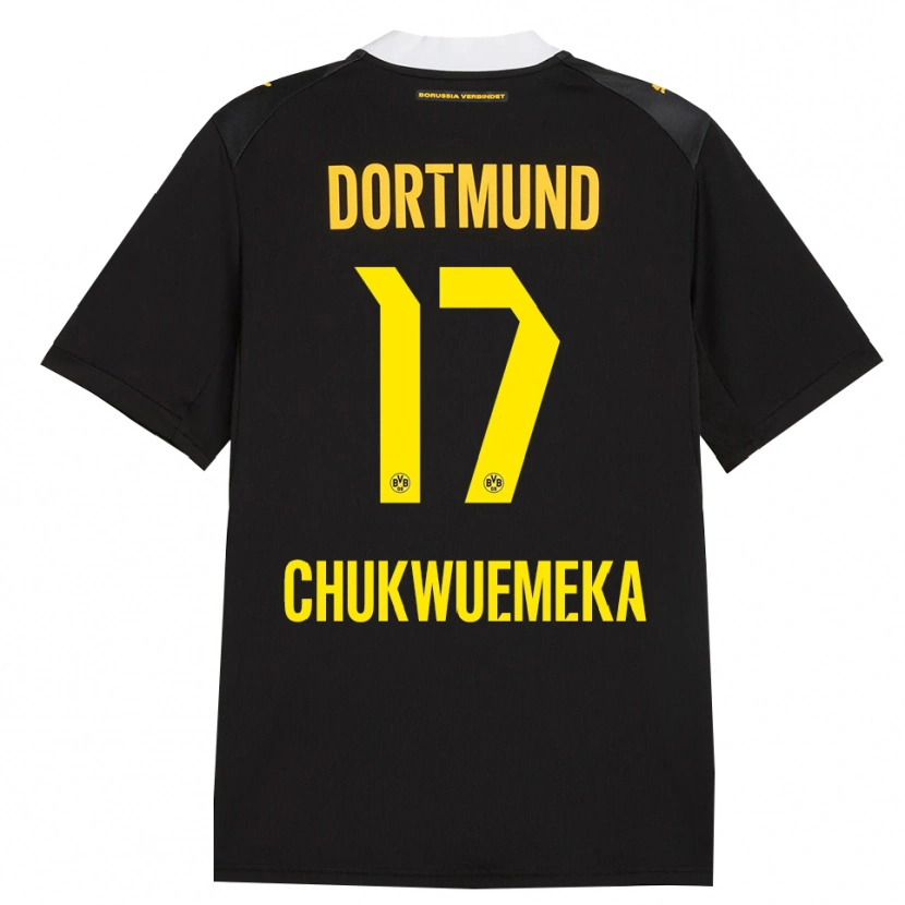 Danxen Kid Carney Chukwuemeka #17 Black Red Yellow Away Jersey 2026/27 T-Shirt