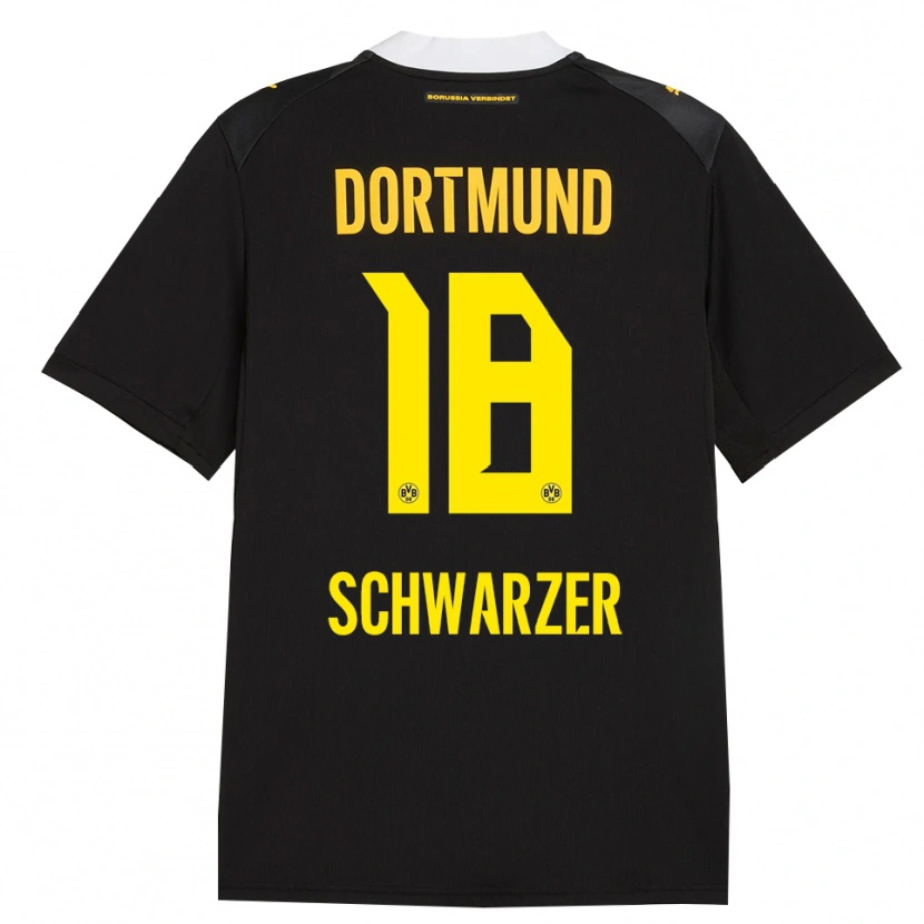 Danxen Kid Jonas Schwarzer #18 Black Red Yellow Away Jersey 2026/27 T-Shirt