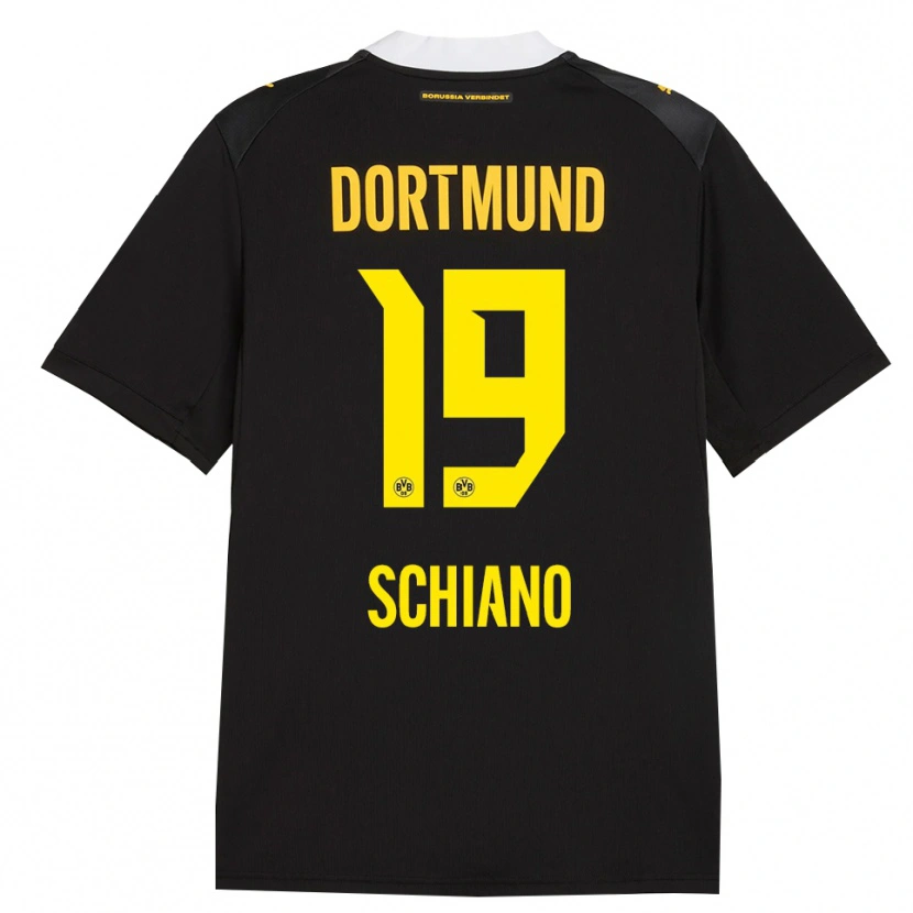 Danxen Kid Emilio Schiano #19 Black Red Yellow Away Jersey 2026/27 T-Shirt