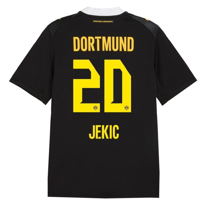 Danxen Kid Nikola Jekic #20 Black Red Yellow Away Jersey 2026/27 T-Shirt