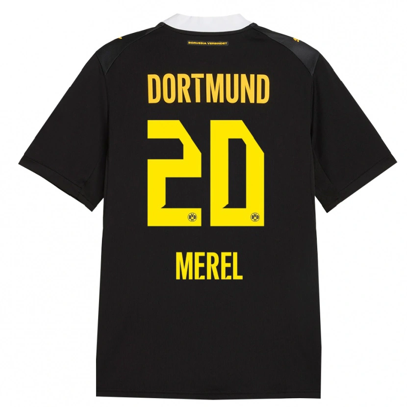 Danxen Kid Freriks Merel #20 Black Red Yellow Away Jersey 2026/27 T-Shirt