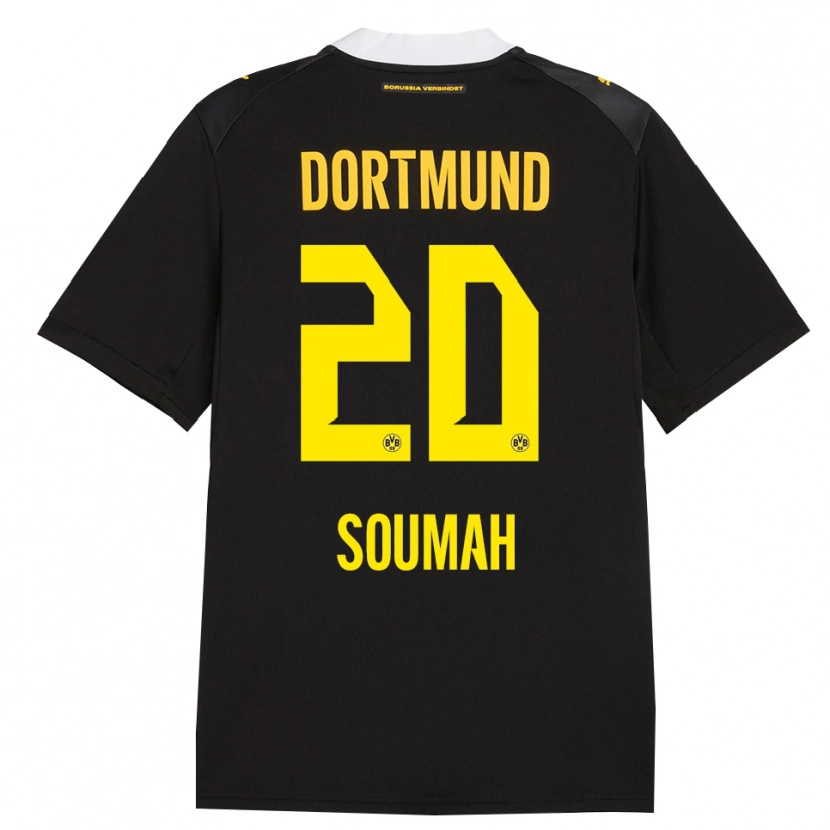 Danxen Kid Moussa Soumah #20 Black Red Yellow Away Jersey 2026/27 T-Shirt